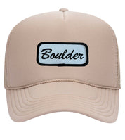 Boulder Name Plate Trucker