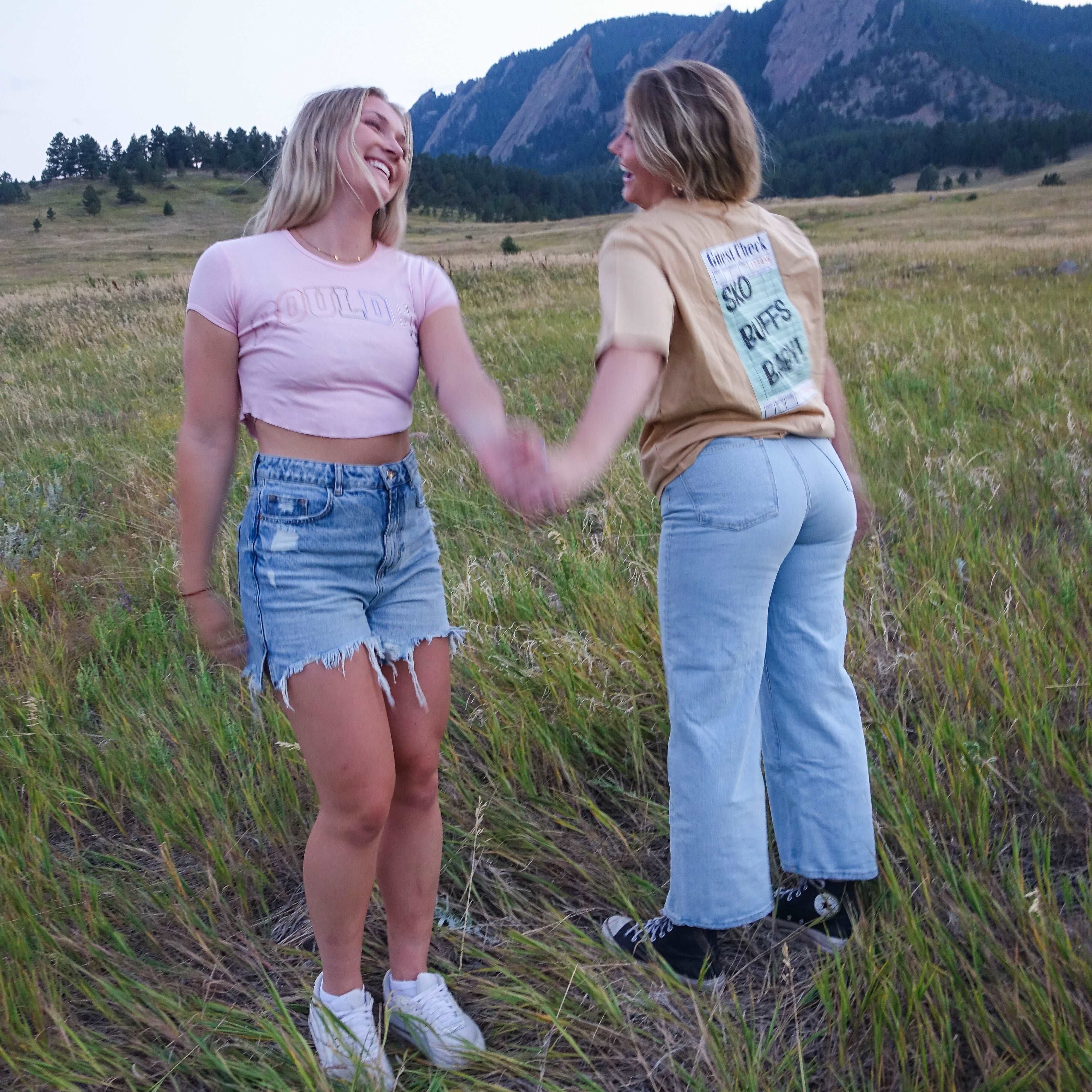 Boulder Rhinestone Crop Tee