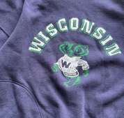 Vintage Wisconsin Two Tone Crewneck