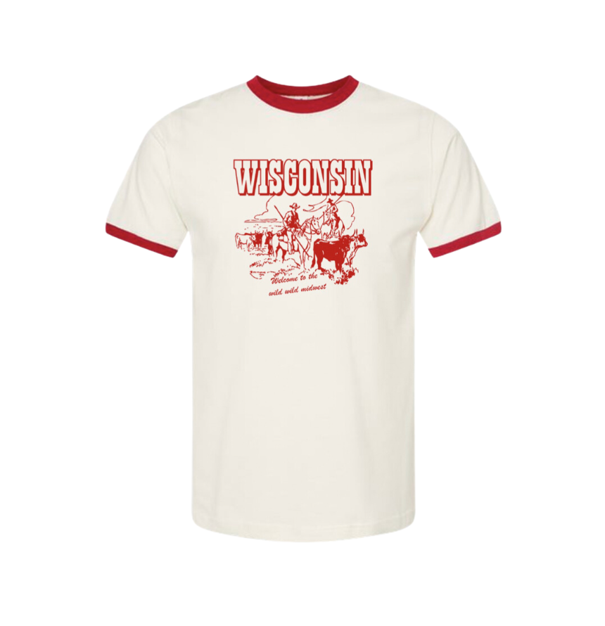 Wisconsin Western Ringer Tee