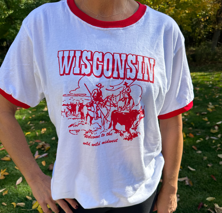 Wisconsin Western Ringer Tee