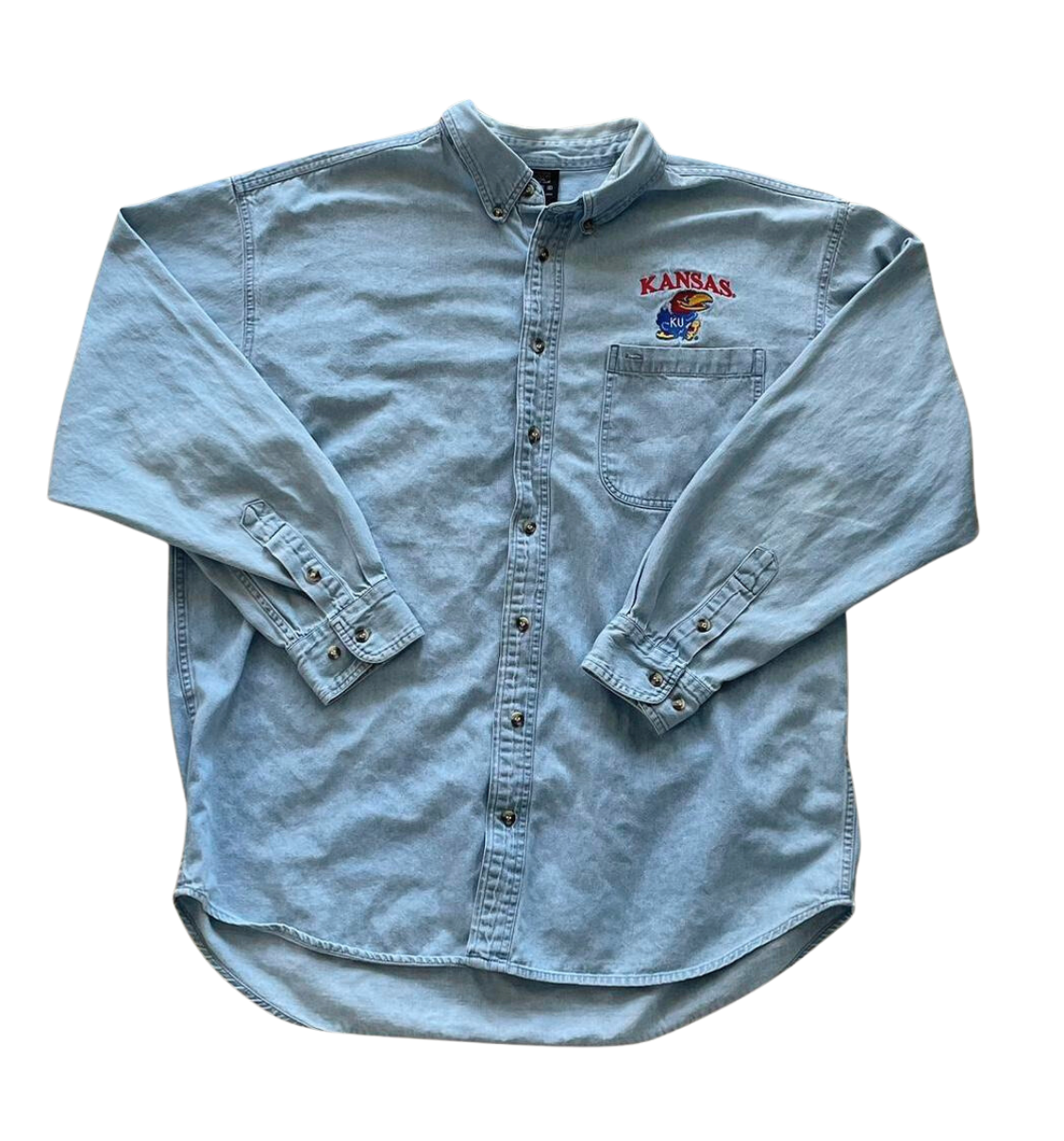 Vintage Kansas Denim Button Up