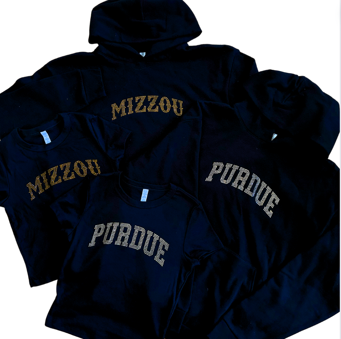 Mizzou Rhinestone Hoodie