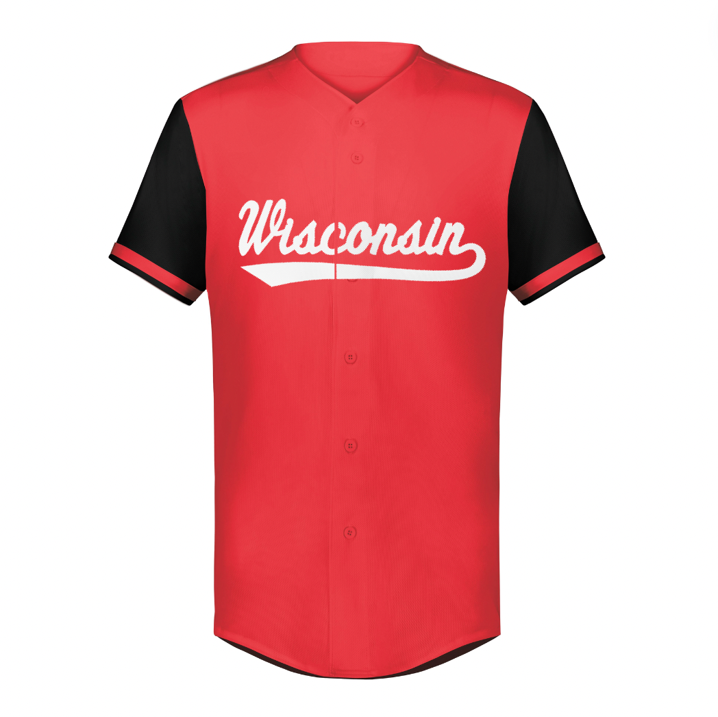 Wisconsin Retro Baseball Jersey