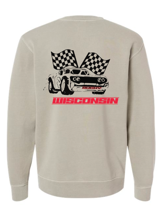 Wisconsin Race Team Garment Dyed Crew