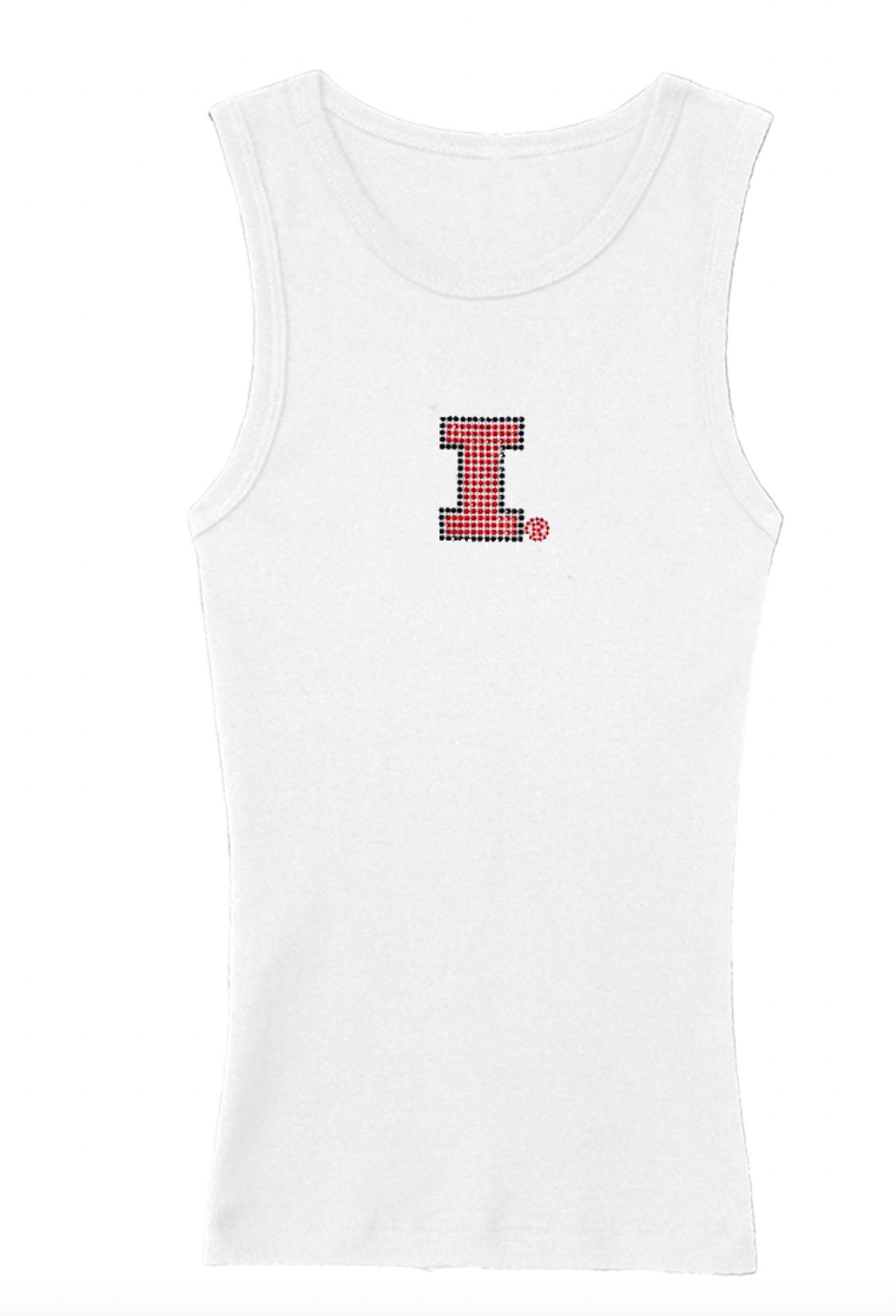 Illinois Rhinestone Gym Tank