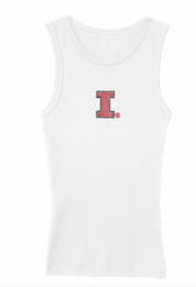 Illinois Rhinestone Gym Tank