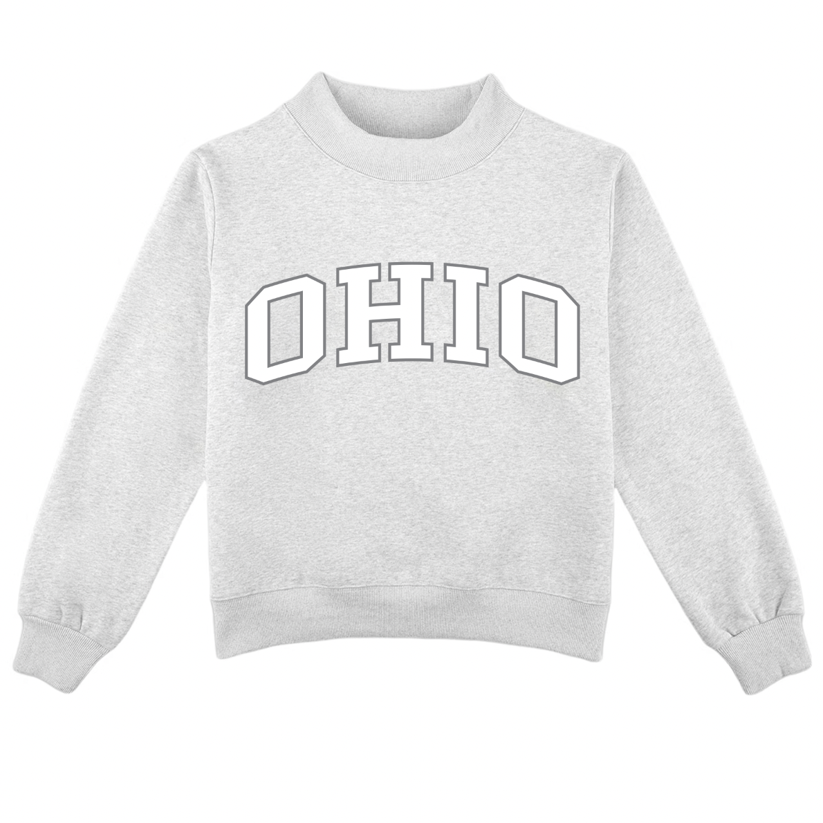 Grey Ohio Mock Neck
