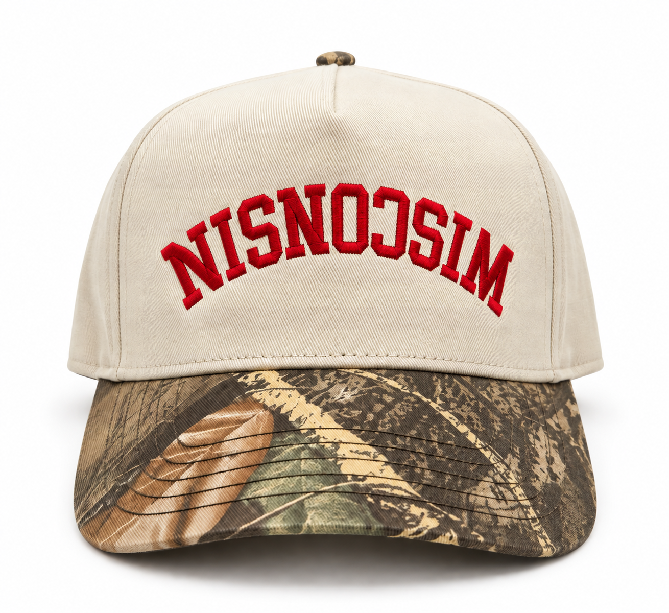 Two Tone Wisconsin Upside Down Cap