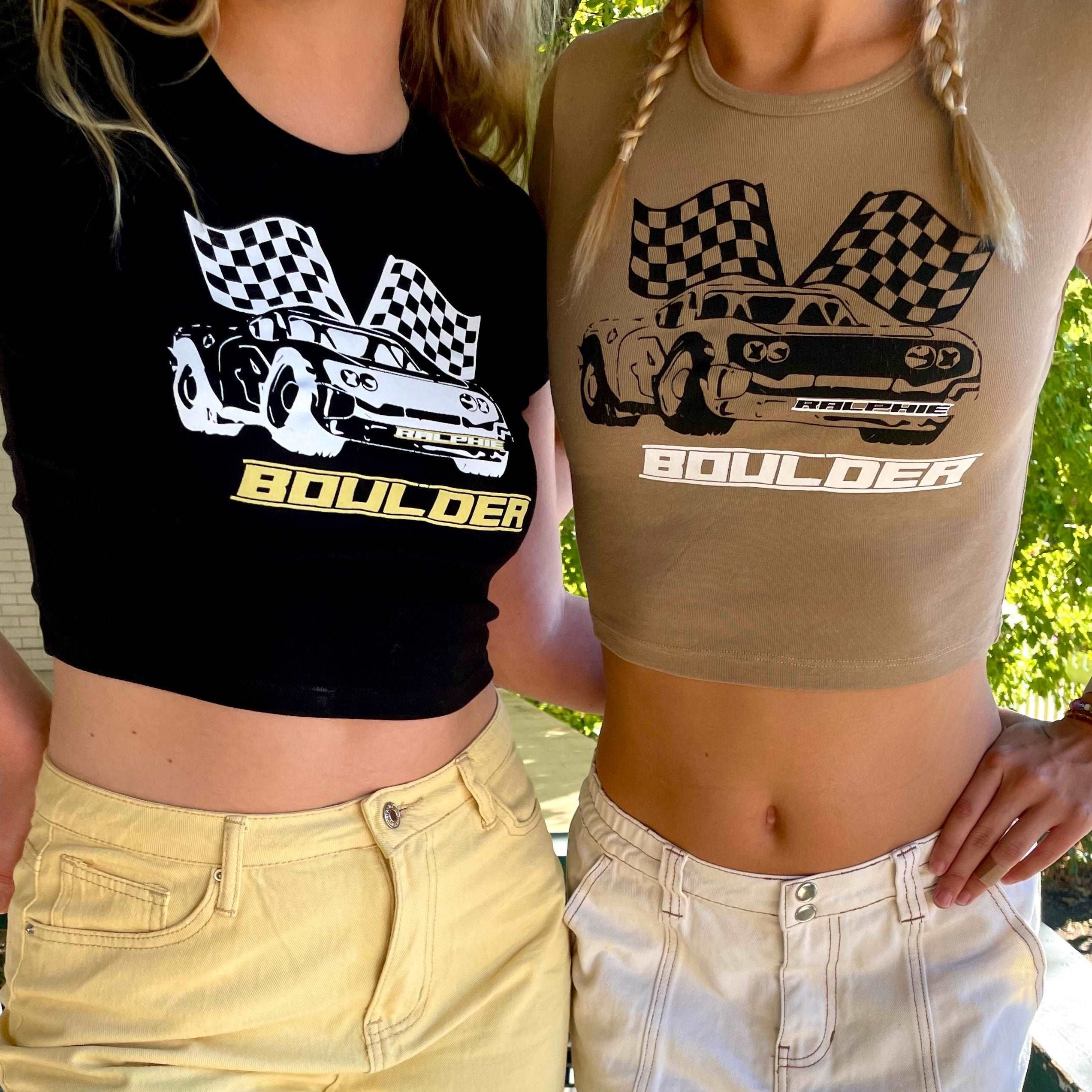 Boulder Race Car Baby Tee