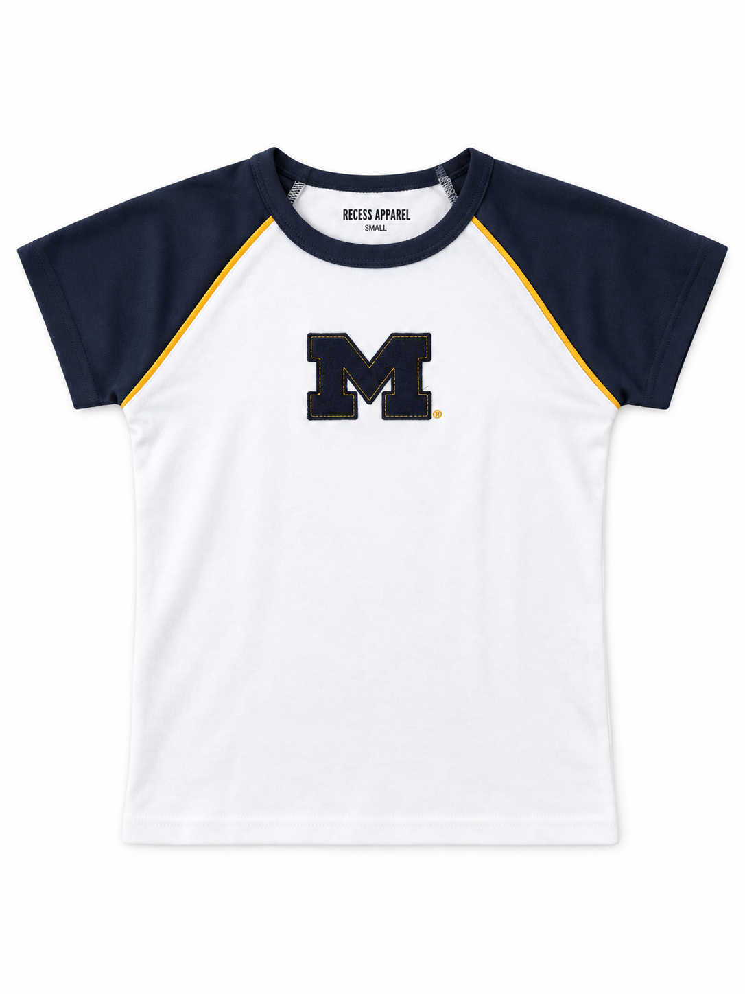 Michigan Applique Baseball Tee