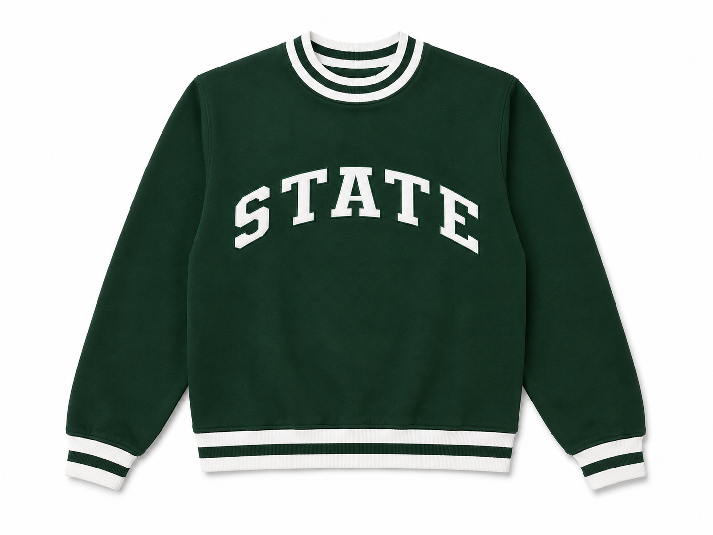 State Stripe Mock Neck