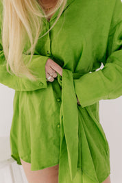 Tatum Mini Shirt Dress - Recess Apparel LLC