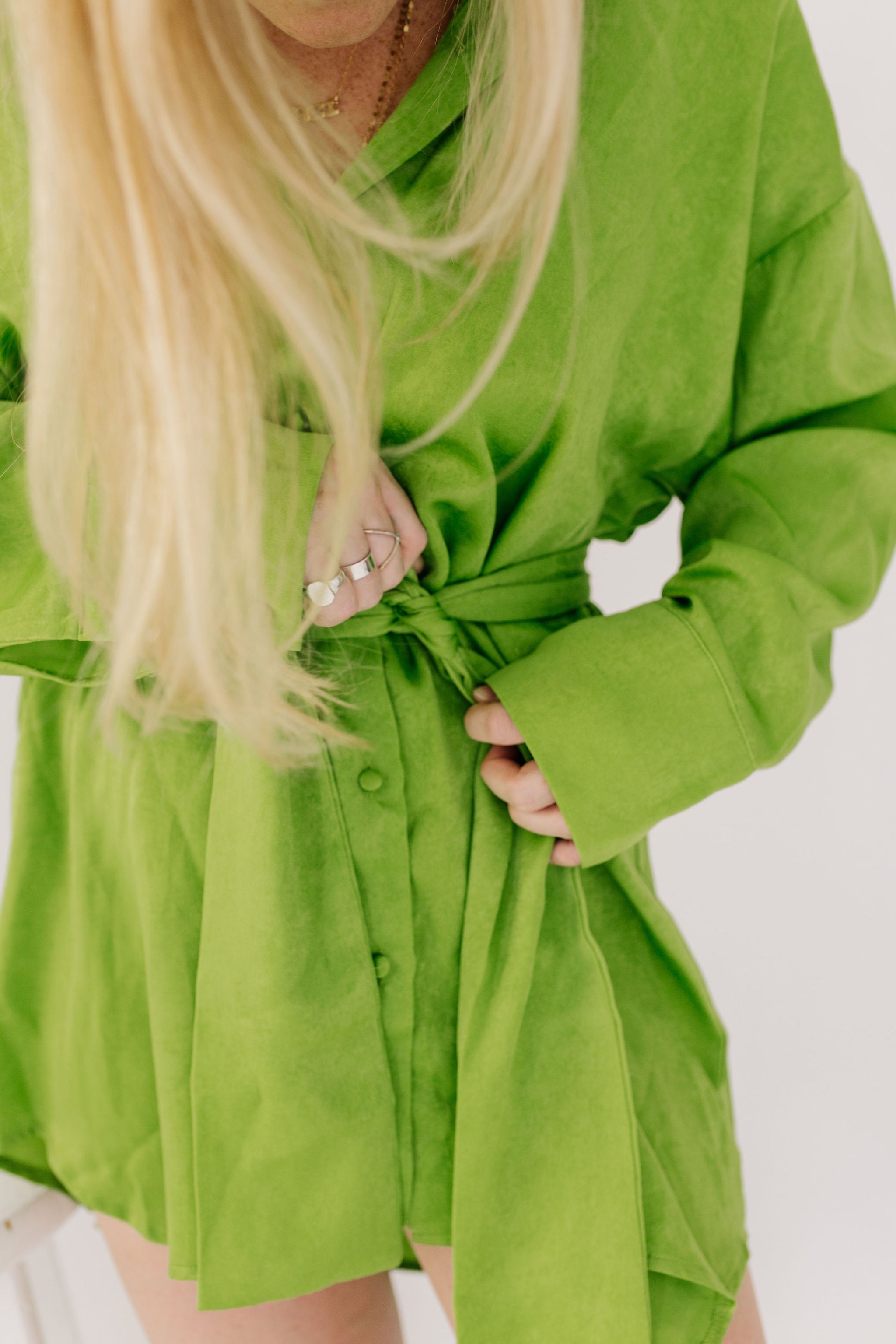 Tatum Mini Shirt Dress - Recess Apparel LLC