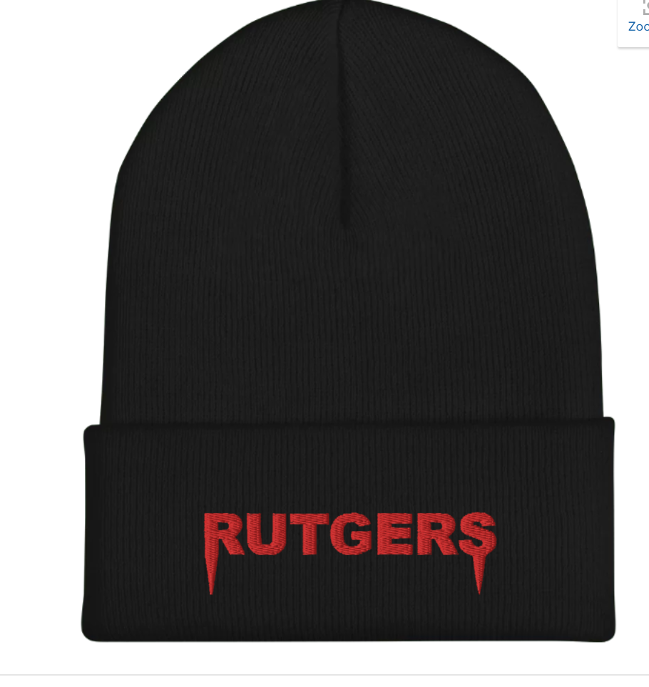 Rutgers Embroidered Beanie - Recess Apparel LLC