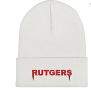 Rutgers Embroidered Beanie - Recess Apparel LLC