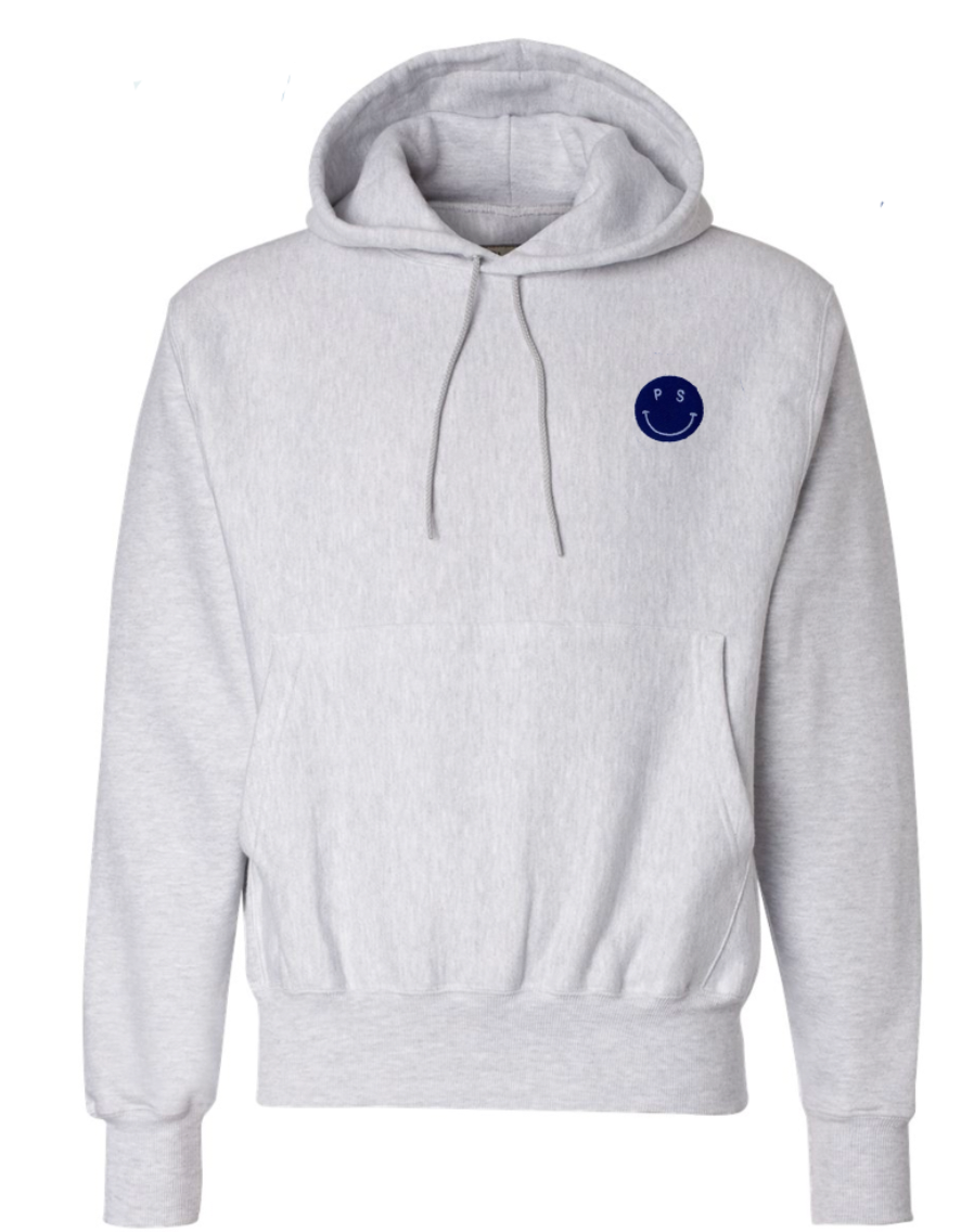 PS Smiley Champion Hoodie - Recess Apparel LLC