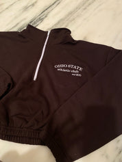 Ohio Athletic Club Crop Half Zip - Recess Apparel LLC