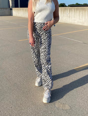 Zebra Printed Jeans - Recess Apparel LLC