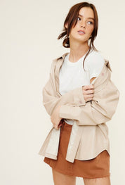 Quinn Leather Shacket