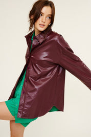 Quinn Leather Shacket