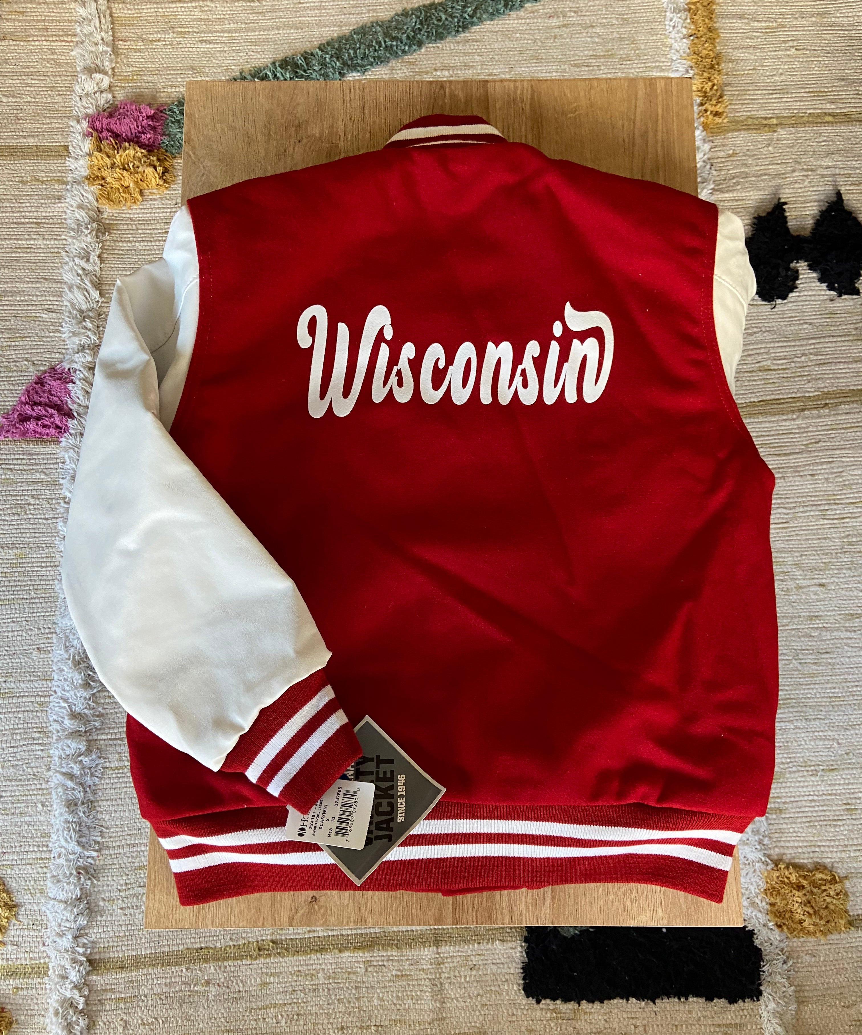 Wisconsin Letterman Jacket - Recess Apparel LLC