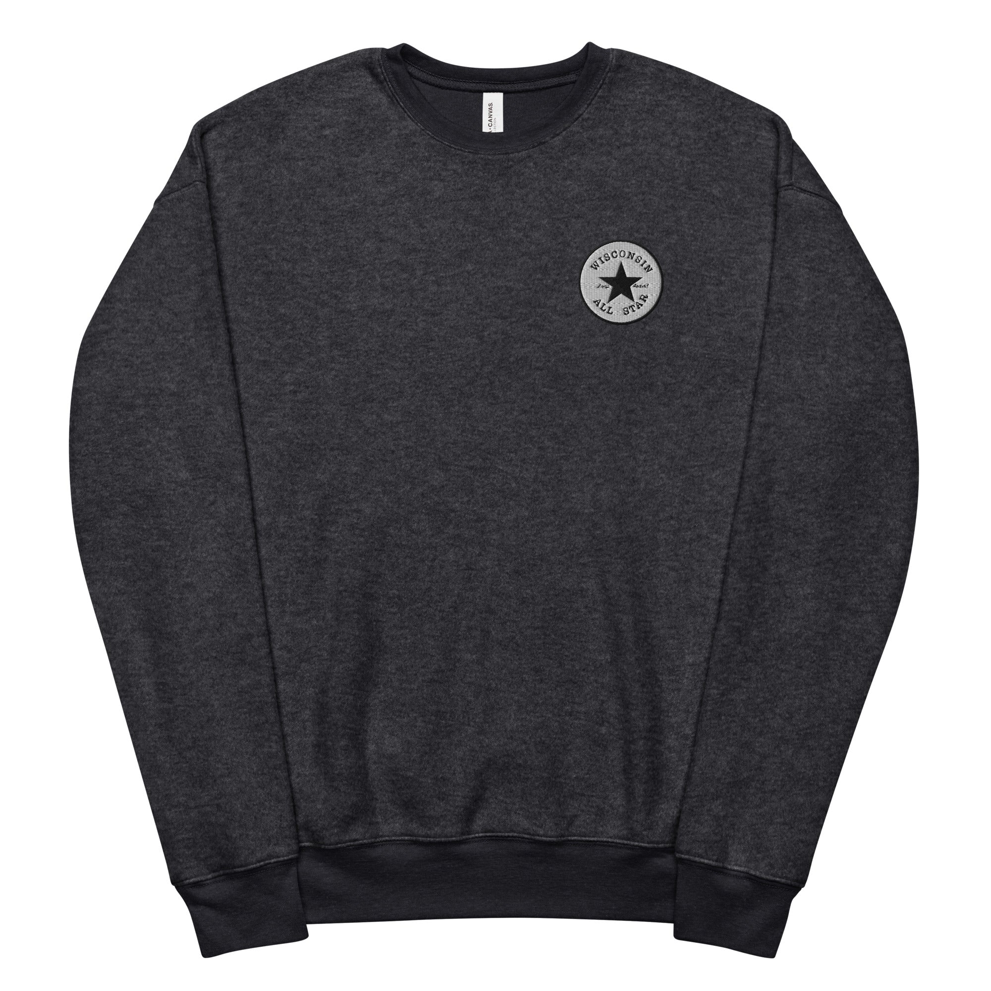 Wisconsin All Star Sueded Crew - Recess Apparel LLC